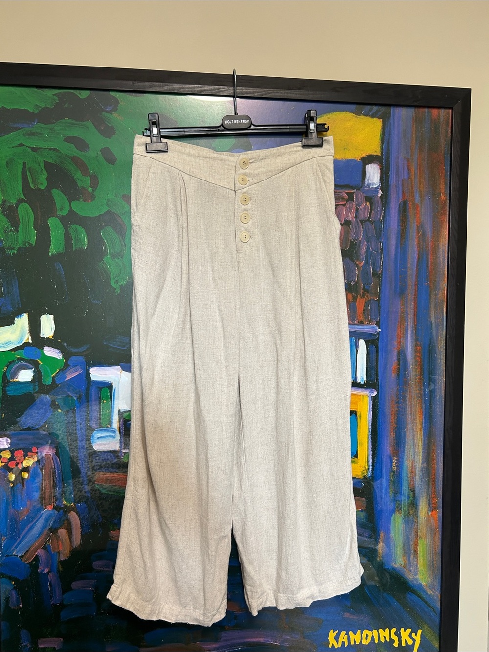 Gentle Fawn Natural Linen Wide Leg Pants